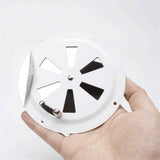 2 Pack of 4 inch Cabin Ventilation Plate Vent Round Butterfly Air Gill with Side Knob 304 Stainless Steel for Marine Boats Accessories