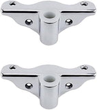 2PCS 316 Stainless Steel Row Lock Oarlock Socket Support Bracket for 1/2" Shank