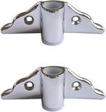 2PCS 316 Stainless Steel Row Lock Oarlock Socket Support Bracket for 1/2" Shank