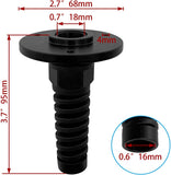 2Pcs PG16 Cable Gland with Anodized Aluminum Base Antirust Anti-corrosive Waterproof IP68 Nylon Joint Adjustable Locknut for 10-14mm Wire Thread