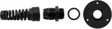 2Pcs PG16 Cable Gland with Anodized Aluminum Base Antirust Anti-corrosive Waterproof IP68 Nylon Joint Adjustable Locknut for 10-14mm Wire Thread