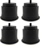 4Pcs Cup Holder Insert Plastic Universal Drop in with Drain, for RV Boat Car, Pontoon Table Sofa,Stainless Steel Edging