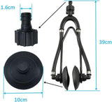 Universal Round Dual Water Feed Outboard Motor Flusher Boat Ear Muff Engine for Marine