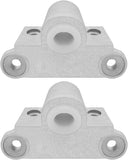 2Pcs Aluminum Boat Oar Lock Sockets Rowboat Fishing Duck Jon Right Angle Gunwale Style