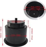 4Pcs Cup Holder Insert Plastic Universal Drop in Chrome with Drain, for RV Boat Car, Pontoon Table Sofa