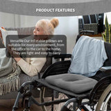Petluno Inflatable Donut Cushion for Tailbone Pain Relief - Orthopedic Hemorrhoid & Sciatica Seat Cushion - Coccyx Cushion for Postpartum, Pregnancy, Office Chair, Car, Wheelchair & Post-Surgical Recovery (Grey)