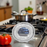 10 Pcs Round Aluminum Foil Stove Burner Covers Disposable Heavy Thick Quality Bib Liners Drip Pans Gas Range Top Protectors Accessories