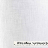 Set of 2 Pure White Linen Drum Lamp Shade 13" Top x Bottom 10" High (Spider) Contemporary Shades for Table Lamps & Bedside Replacement Lampshade - Petluno Assembly is Required White-Texture 13*13*10