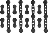 Magnetic Silicone Straps for Air Fryers, 12 Pieces Baking Paper Fastening Straps, Magnetic Silicone Straps for Cooking and Baking in the Air Fryer Black Round