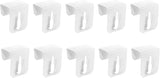 10x Window Hooks Decorative Hooks Window Clips for Window Decorations White 12-20mm UNIVERSAL