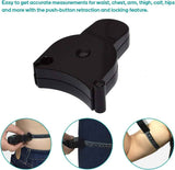 Tape measure for body measurements - Self-locking body tape measure with push button and retraction Precise waist chest hips thighs arms Ideal fitness at home