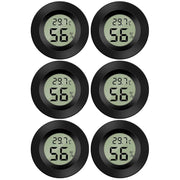 Mini Digital Hygrometer Thermometer Temperature Humidity Meter for Indoor Greenhouse Living Room 6 Pieces
