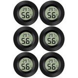 Mini Digital Hygrometer Thermometer Temperature Humidity Meter for Indoor Greenhouse Living Room 6 Pieces