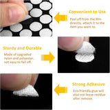 1008 Self-Adhesive Hook and Loop Dots - Petluno 10mm White Hook and Loop Stick on Dots, Round Hook and Loop Fasteners, Self Adhesive Hook and Loop Tape Strips for School Learning Materials, Christmas Cards, Binder Wallets 504