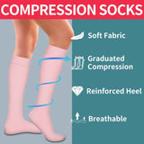 Petluno 4 Pairs Compression Socks For Women & Men - Best Circulation Support for Athletic Running, Cycling, Travel - Set-06 S-M