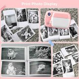 Thermal printing paper refill 5.7*3.0 CM for kids' instant cameras, width 5.7 cm, white, inkless (5 rolls) white