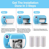 Thermal printing paper refill 5.7*3.0 CM for kids' instant cameras, width 5.7 cm, white, inkless (5 rolls) white