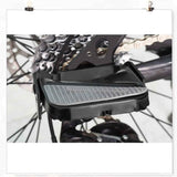 Bike rear pedal folding pedal footrest - mountain bike trekking cycling bike accessories pedals resin universal pegs footrest axle extension foot pedal rear black 1 pair 9.1 x 9.4 cm