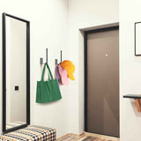2 Pack Hat Racks for Baseball Caps, Stainless Steel Organizer Cap, Holder Storage Organizer, Hanger Strong Adhesive/Wall Drilled Door, Bedroom, Closet(Black 6 in) Black in