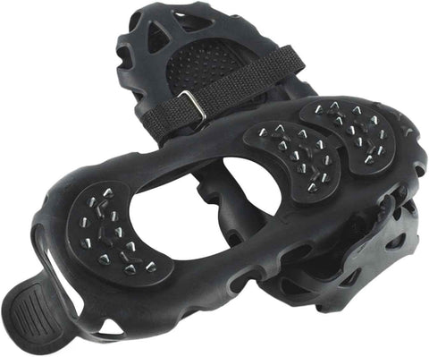 Climbing Spikes Shoes - Anti Slip Ice Claws | 30 Teeth Outdoor Cleats Crampons Multipurpose Portable Snow Grippers Walking Traction Large