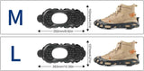 Climbing Spikes Shoes - Anti Slip Ice Claws | 30 Teeth Outdoor Cleats Crampons Multipurpose Portable Snow Grippers Walking Traction Large