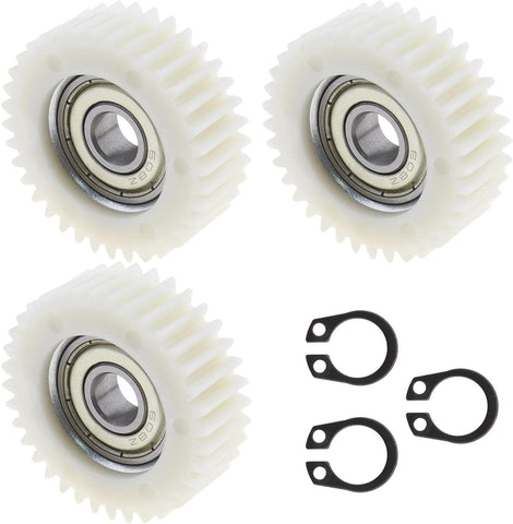 3PCS 36 Tooth E-Bike Wheel Hub Motor Planetary Gears with Bearing Compatible Petluno 38mm Diameter Nylon Gear
