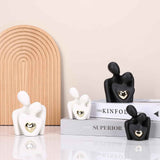 Mini Couples Statue - Ceramic Romantic Pair in Love Figurines for Bedroom Decor, TV Cabinet, Wedding Valentine's Gift, Small Knick Knacks Home Shelf (4.7 inch Black) 12 cm inch) Black