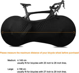 Bike Wheel Cover Indoor Dust-Proof and High Elasticity Bicycle Bag Black Large