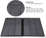 Trading Card Binder, Storage Case for 360 Cards, Compatible with Pokémon (Black) Black
