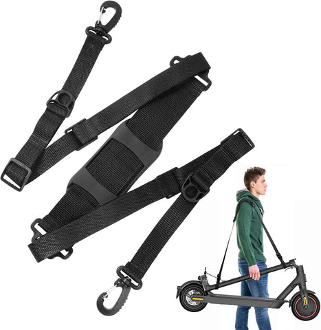 Petluno Accessories for electric scooters, compatible with Xiaomi M365/1S/Pro, scooter carry bag/child handle/ hooks/cable conduit protection/reflective set/shoulder strap/handlebar # 3 Straps