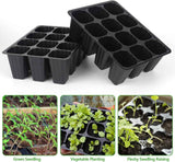 120 cell seedling starter tablets reusable, mini propagator, greenhouse growing kit, plant growing trays for indoor greenhouse plastic germination trays nurseries, growing