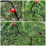 Petluno 100 Pieces Irrigation Dripper Stakes, Dripper Support for Irrigation, for 4/7 mm Hose, Vegetable Gardens, Plants or Flower Beds mm - pieces