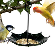 Bird feeder house, 18 x 16.5 cm, protection for poultry, outer covers, small adjustable height cover, bird feeding station for garden, balcony, rain shelter