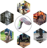 Silicone overshoes, waterproof shoe covers, reusable anti-slip suitable for rain, snow, rough beaches and narrow paths transparent L (39--42)