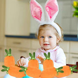 6 pieces of velvet Easter bags, Easter bags with drawstrings, Easter gift bags, ears, to fill with lollies, biscuits, snacks style B