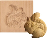 3D wooden cookie cutters for Halloween, Thanksgiving, Christmas, Easter, plunger cutters, squirrel