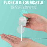 Petluno Travel Bottles, set of 4, 38 ml, refillable, toiletries, travel set, travel size, leak-proof silicone travel containers #5 4pk