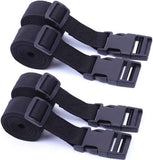 Gordelband 25 mm black nylon luggage strap flat side release buckle suitcase baggage strap with adjustable packing straps for DIY crafting backpack wrapping 1.5 meters 4 pieces