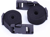 Gordelband 25 mm black nylon luggage strap flat side release buckle suitcase baggage strap with adjustable packing straps for DIY crafting backpack wrapping 1.5 meters 4 pieces