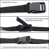 Gordelband 25 mm black nylon luggage strap flat side release buckle suitcase baggage strap with adjustable packing straps for DIY crafting backpack wrapping 1.5 meters 4 pieces