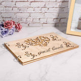 Houten Bruiloft Gastenboek Album Bericht Notebook voor Engagement Decoratie Evenement Feestartikelen Decoraties Gastenboeken (# 3) #3