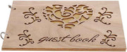Houten Bruiloft Gastenboek Album Bericht Notebook voor Engagement Decoratie Evenement Feestartikelen Decoraties Gastenboeken (# 3) #3