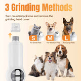 Petluno 2-in-1 Pet Grooming Trimmer with LED Light, Rechargeable Dog/Cat Hair Clipper, Grooming Tool, Electric Nail Grinder for Cats and Dogs, Pet Clipper Blades for Eyes, Ears