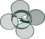 Garden sieve, soil sieve with interchangeable mesh sizes 3, 6, 9 and 12 mm, perfect garden tool for sifting soil, stones and compost.