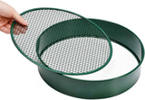 Garden sieve, soil sieve with interchangeable mesh sizes 3, 6, 9 and 12 mm, perfect garden tool for sifting soil, stones and compost.