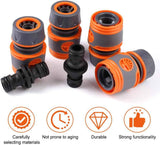 8 pieces garden hose connector 1/2 inch, garden hose fittings, hose coupling, double plug, hose connector set, garden hose accessories, garden hose connection set garden tool, lawn