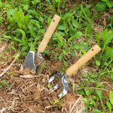 Petluno Garden Tool Set, 3-piece garden tool, stainless steel hand tools, gift set with ergonomic handles, including a wide spade