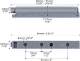 Petluno® Pack of 10 push-to-open door openers, soft close door dampers for kitchen cabinet doors