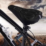 Petluno Bike Seat Cushion Cover, PE Foam Comfortable Breathable Bicycle Saddle Water & Dust Resistant Covers Fits Spin, Exercise Bike, Outdoor or Indoor Cycling