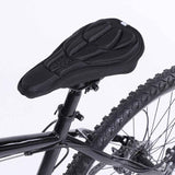 Petluno Bike Seat Cushion Cover, PE Foam Comfortable Breathable Bicycle Saddle Water & Dust Resistant Covers Fits Spin, Exercise Bike, Outdoor or Indoor Cycling